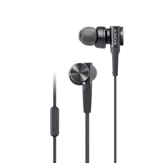 SONY IN-EAR EXTRA BASS HEADPHONE MDR-XB75AP / XB 75AP - BLACK - HITAM