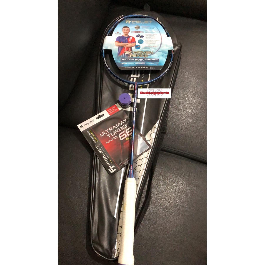 Raket Badminton Buluttangkis Felet 3k Woven Fence Original