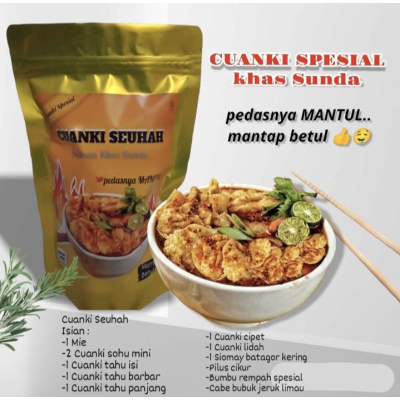 

cuanki seuhah dan baso aci khas sunda