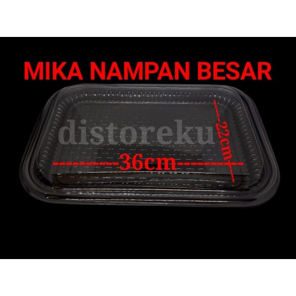 10PCS PLASTIK MIKA NAMPAN BESAR MIKA TAMPAH TRAY UK L SUSUN ROTI KUE