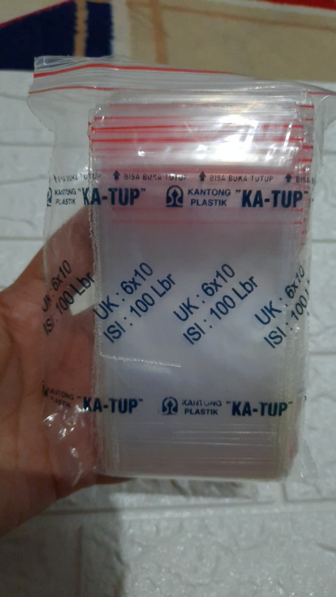 Kantong Plastik Klip Bening Serbaguna 6x10 . Plastik Ziplock . Klip Uk 6x 10 Isi100