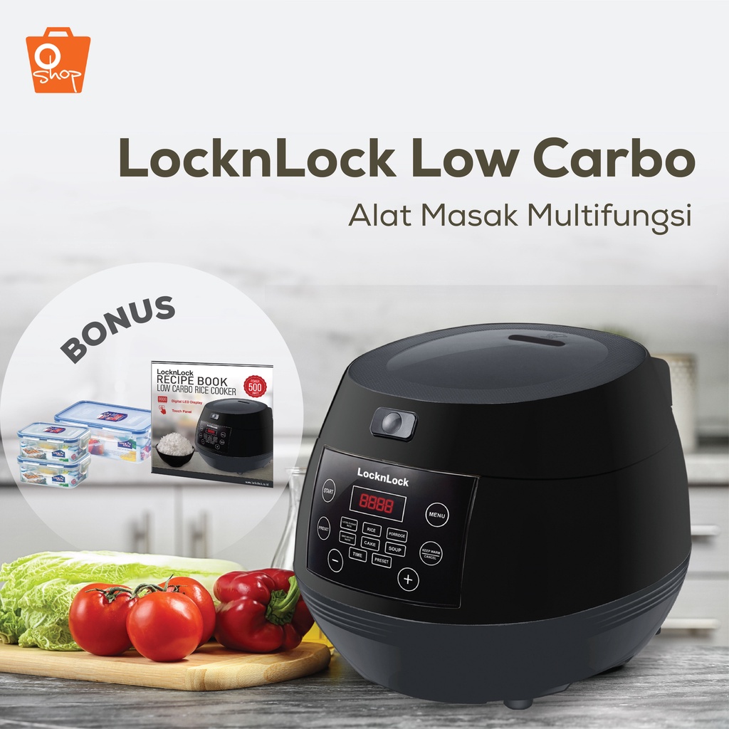 Jual Lock & Lock Rice Cooker LocknLock Small Low Carbo Alat Masak Multi Fungsi