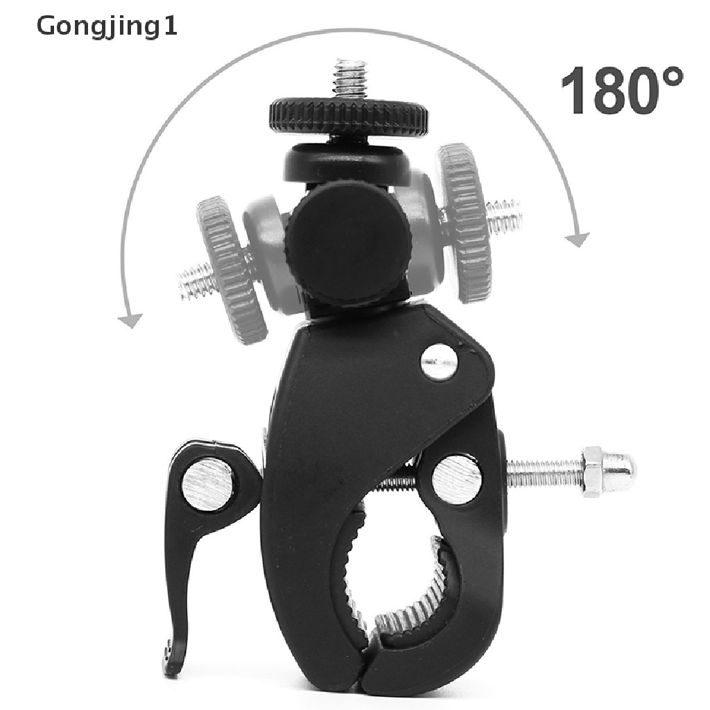 Gongjing1 Bracket Klem Mount Stang Sepeda Rilis Cepat 1 / 4 &quot;Untuk Kamera DV