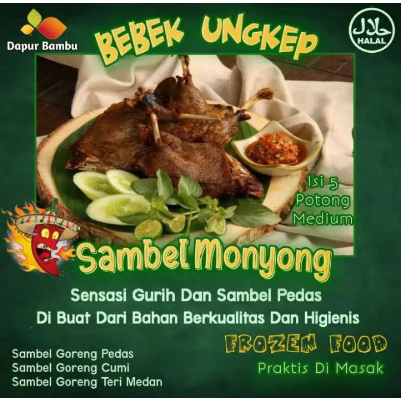Bebek Ungkep Sambel Pedas Medium/Bebek Ungkep/FrozenFood