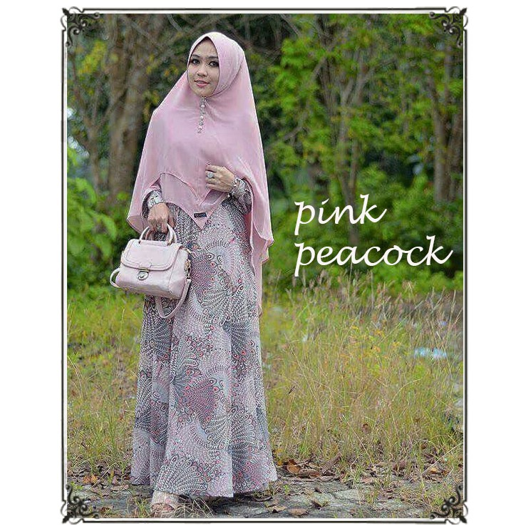 GAMIS MONALISA LEBAR BAWAH 2.5M PEACOCK PINK by NSH