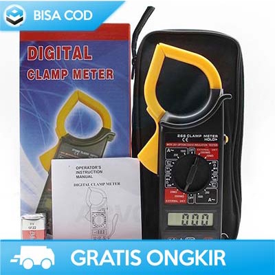 DIGITAL CLAMP METER TANG AMPERE TAS TAFFWARE DT-266 ORIGINAL TANG AMPERE MURAH AC DC