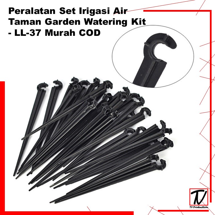 Murah - Peralatan Set Irigasi Air Taman Garden Watering Kit - LL-37 Untuk Penyiraman  - Black -COD