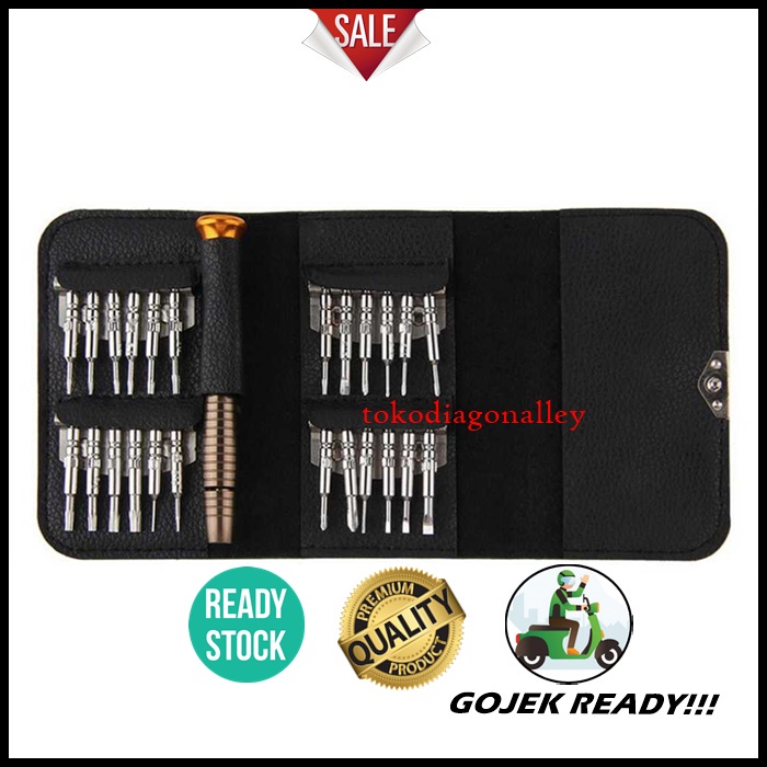 Obeng iphone Obeng Service iphone Reparasi Torx Set 25 in 1 iPhone 4/5/6/6 Plus Tool Kit iphone Praktis Murah