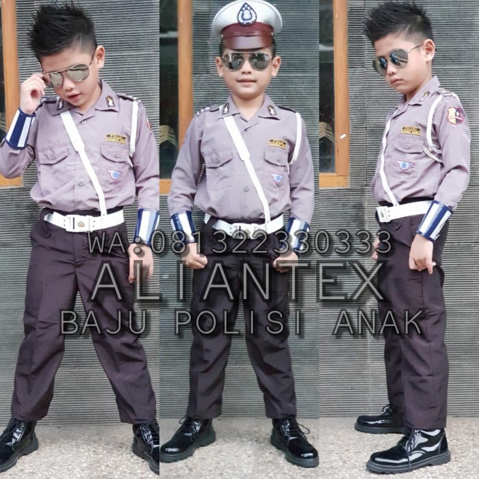 (BISA COD) baju polisi anak - 4-5 tahun
