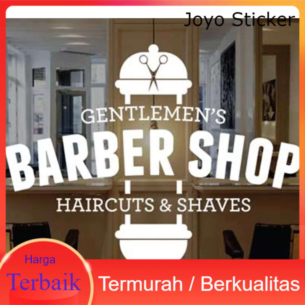 

CUTING STIKER STICKER BARBERSHOP 45CM X 60 CM SIMPLE BARBERSHOP