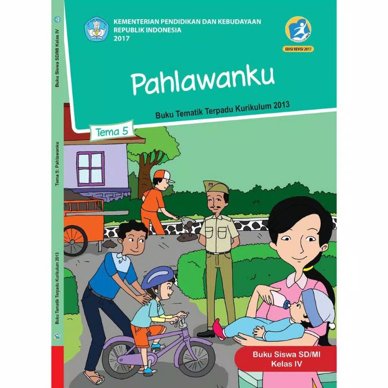 PAKET BUKU TEMATIK KELAS 4 SD TEMA 1 2 3 4 5 KURIKULUM 2013 REVISI KEMENDIKBUD