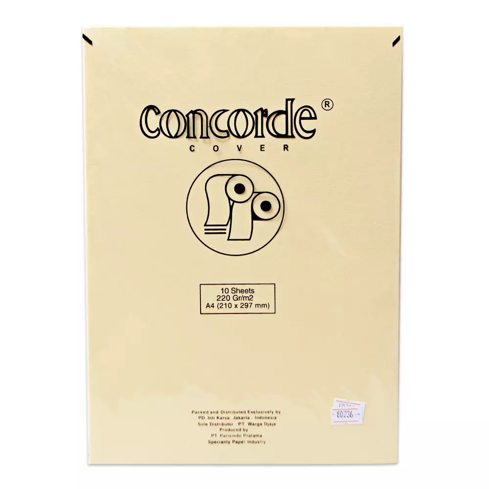 

CONCORDE PAPER [80236] A4 220GR/10 CREAM ( ID : 180757 )