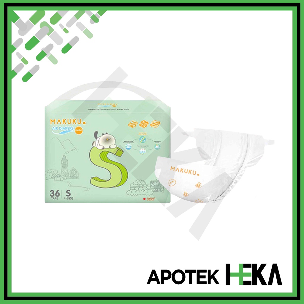 2 Pack Makuku Air Diapers Comfort Tape - Popok Bayi Perekat (SEMARANG)