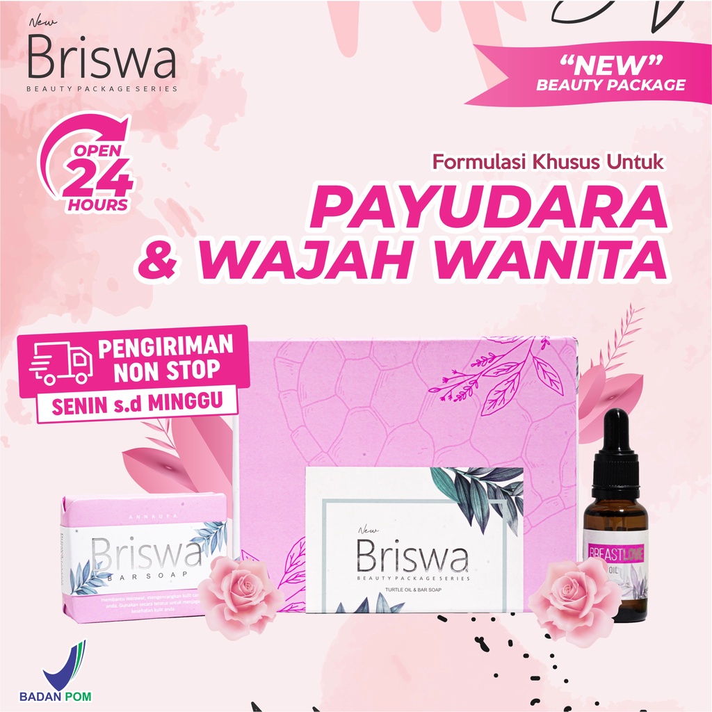 New Briswa - Beauty Package Minyak Bulus Premium / Pengencang Payudara &amp; Bokong Montok