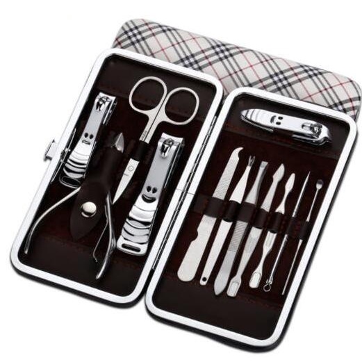 PROMO Alat Manicure Pedicure Set Isi 12 Menicure Tool Series LC84
