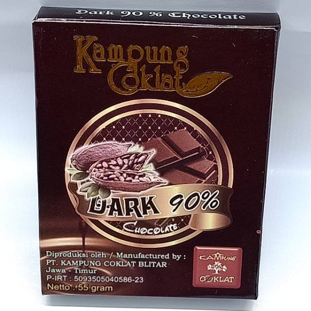 Dark Chocolate Coklat Diet Kampung Coklat Blitar 55 Gram Shopee Indonesia