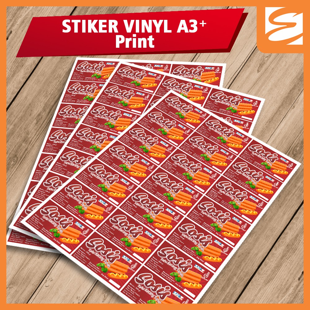 

Sticker Print A3+ Vinyl Cetak Stiker Label Custom