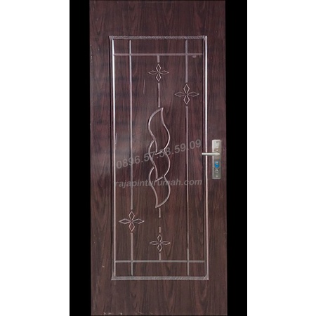 pintu rumah baja minimalis fortress metal door 80.04
