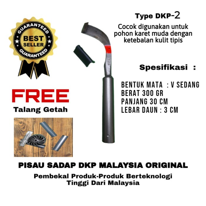 Pisau - Pisau Sadap Karet Malaysia Dkp 2