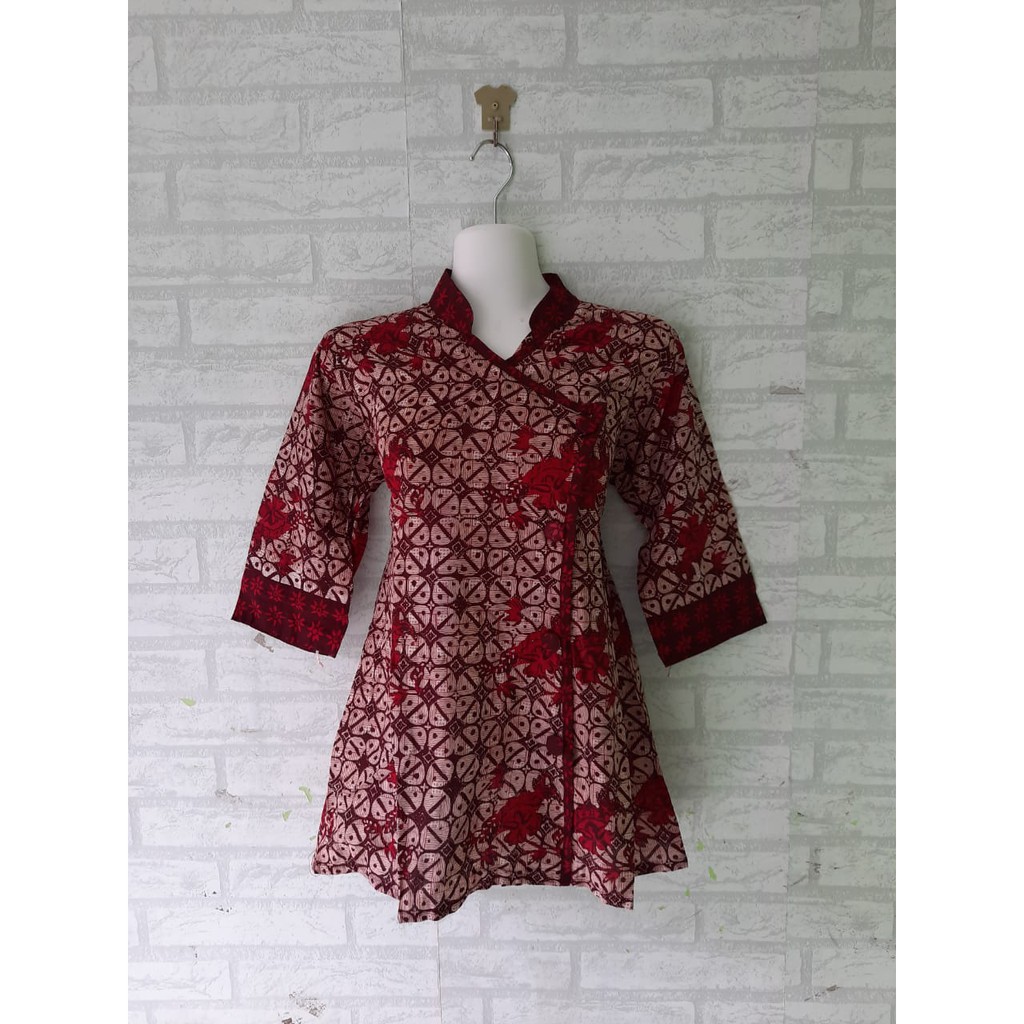 couple/ sarimbit batik kawung lengan 3/4/ seragam batik