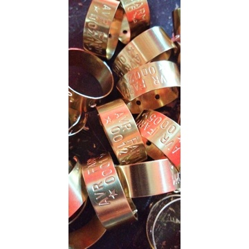 gelang kaki ayam, harga per 1 biji, bahan logam Kuningan asli, bisa Riquest nama sendiri
