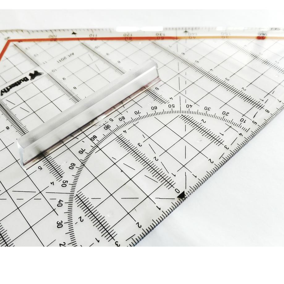 

Keluaran Terbaru.. Penggaris Teknik Segitiga Pintar (MOR / M+R) Butterfly 30 cm High Precision