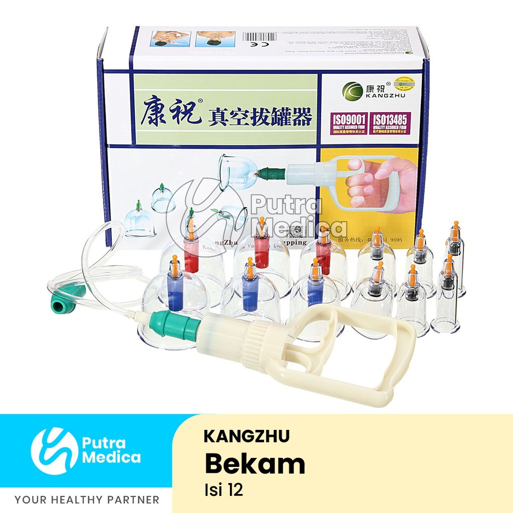 Kangzhu Vacuum Cupping - Isi 12  / Alat Bekam / Kop Angin