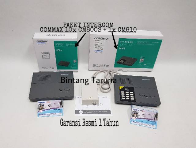 Intercom Commax CM810 dan CM-800S Paket Intercom 1X CM810 + 10X CM800S