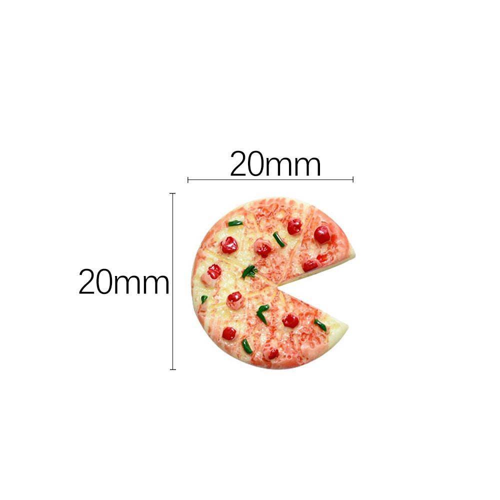 Lanfy Rumah Boneka Miniatur Mini Pizza Plate Plat Besi Pretend Play Mainan Model Dekorasi Rumah Boneka Kerajinan Dapur Mainan Anak