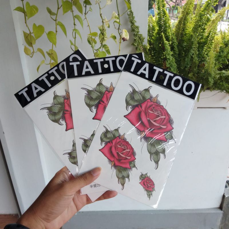 Tatto Temporary Motif Japan Samurai Tatto Semi permanen Big size