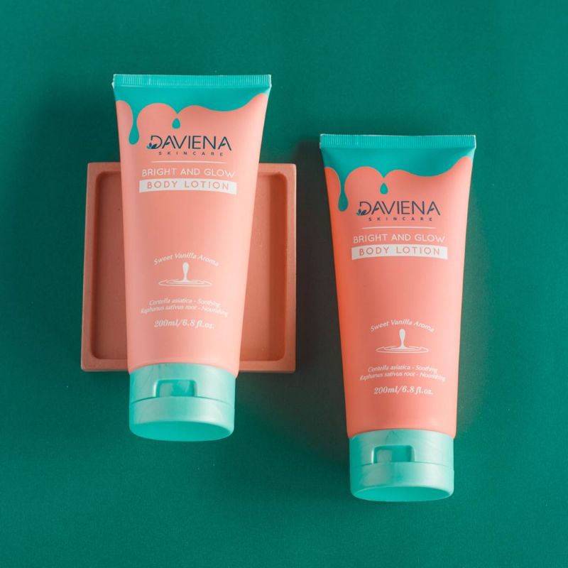 BRIGHT &amp; GLOW BODY LOTION|DAVIENA SKINCARE|DAVIENA BODY LOTION 200ML