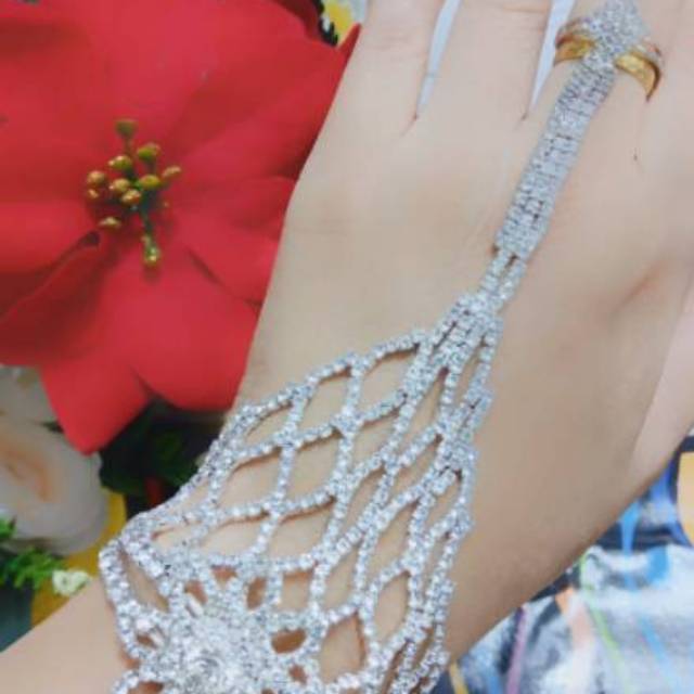 Perhiasan xuping gelang cincin india lapis emas 0911