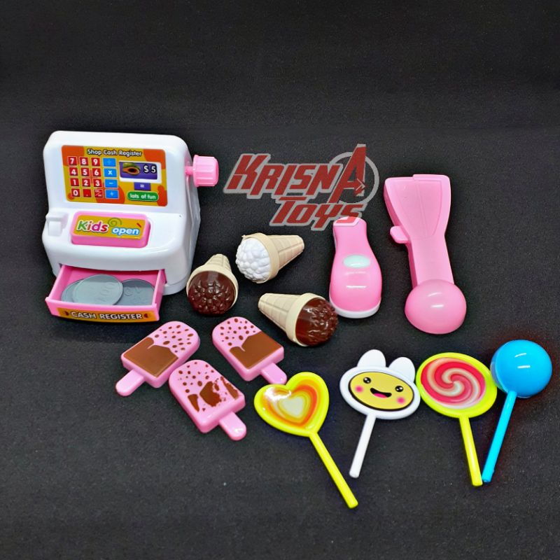 MAINAN ANAK KASIR ES KRIM/KITCHEN SET/CASIER ICE CREAM SET