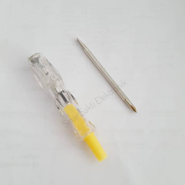 Obeng test pen / tespen listrik AC bolak balik / besar murah