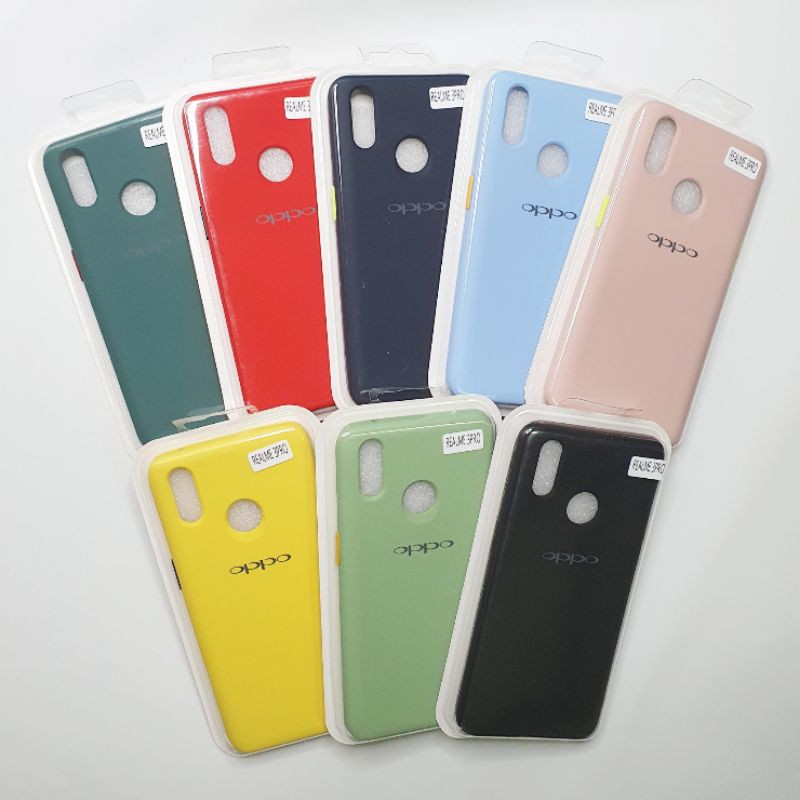 Realme 3 Pro Macaron Tone Case / Silicone Macaron Colour Side button