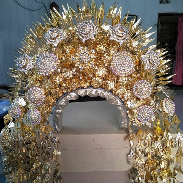 suntiang pengantin perempuan adat padang ukuran sedang