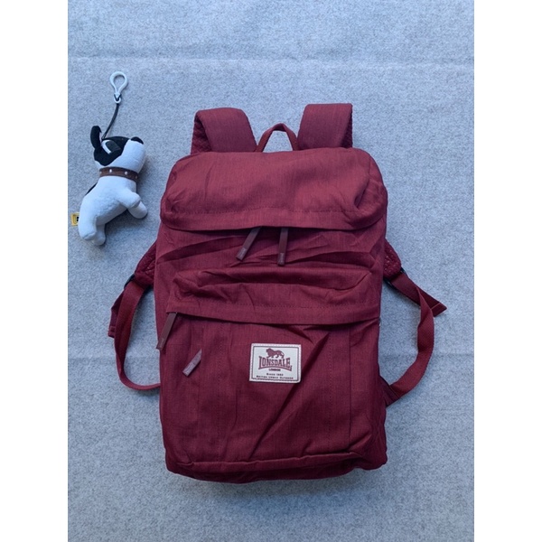 Tas Ransel Lonsdale London Maroon