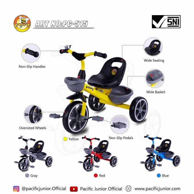 Sepeda anak roda tiga (3) PASIFIC 515