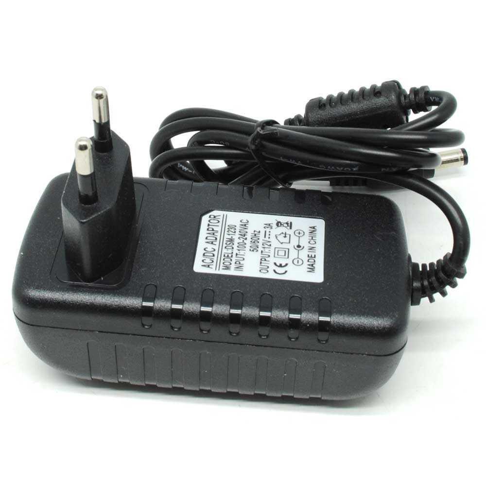 DSM Power Adaptor LED Strip DC12V 3A - DSM-1230 [Hitam]