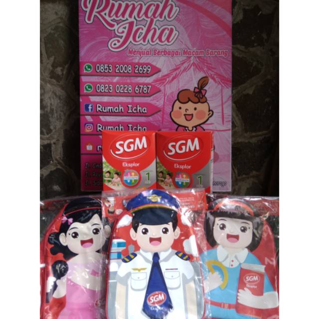 Susu SGM 1+ Madu pembelian 2box dpt tas profesi exclusive... Tasnya tinggal yg penyanyi cewek ya bun