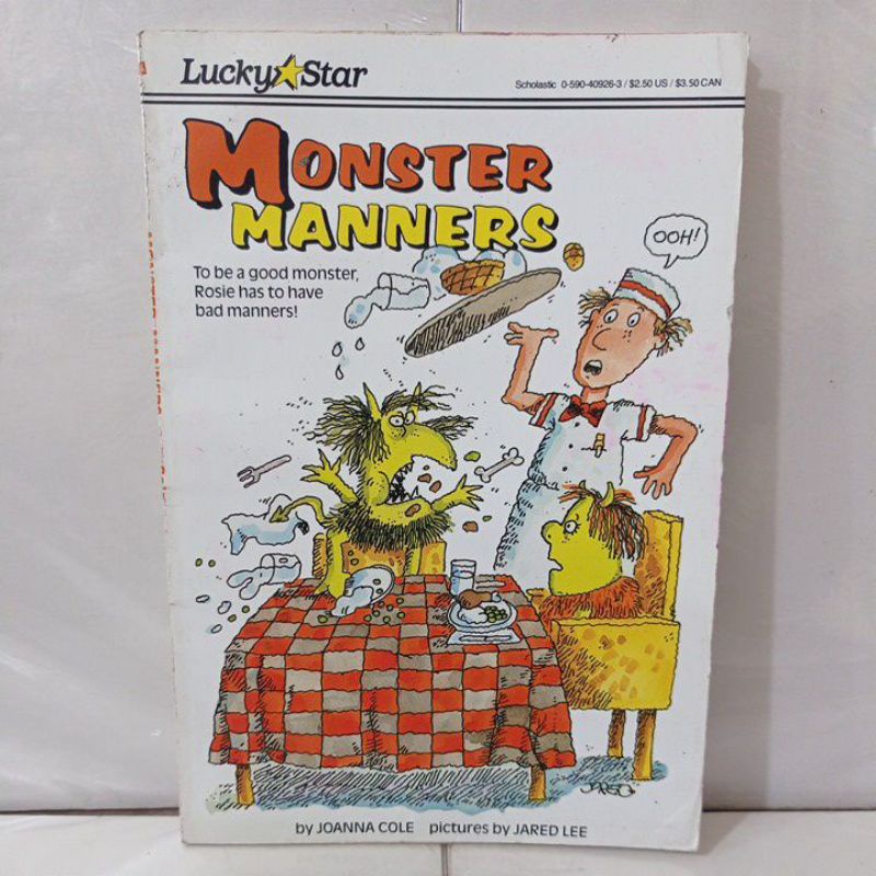 monster manners JOANNA COLE buku ORIGINAL impor