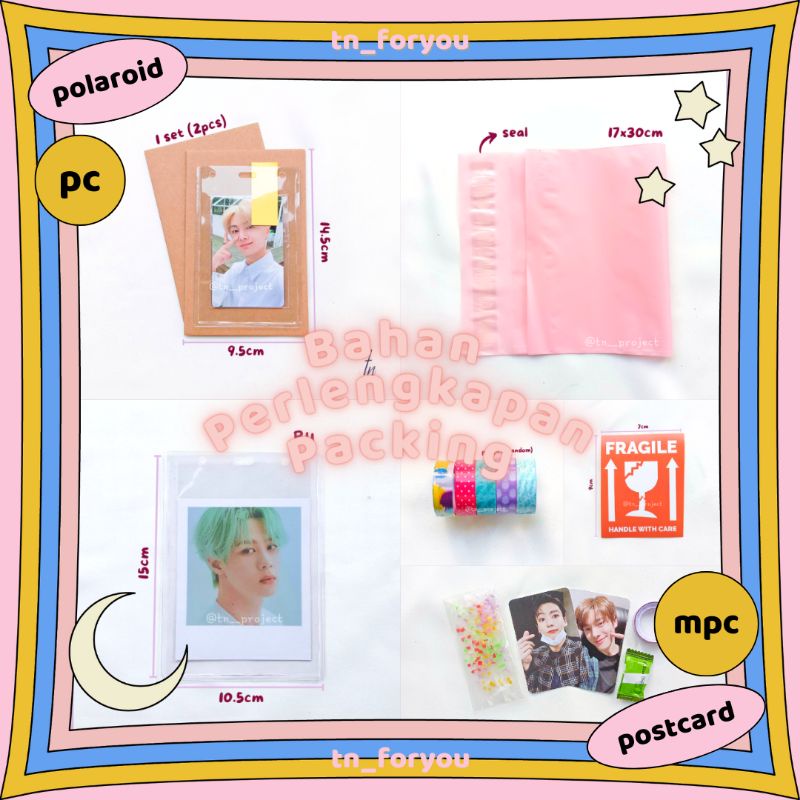 Bahan Perlengkapan Packing Photocard Yellow Board Toploader B2 B4 Fragile Inner Sleeve Satuan pc mpc polaroid postcard