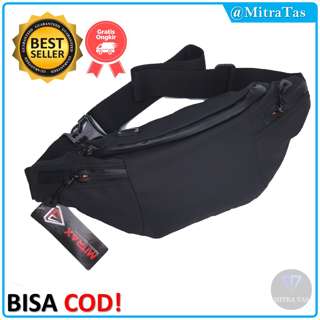 waist bag mitrax uno bahan kulit bimo dengan kualitas terbaik 