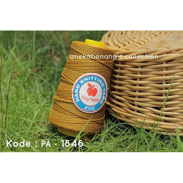 Benang Rajut Poly Apel / Apple Yarn - 1846 (Kuning Emas)