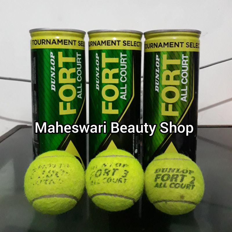 Bola Tennis Bekas Like New Preloved 90% DUNLOP FORT ORI | Bola Tenis Kasti Membal