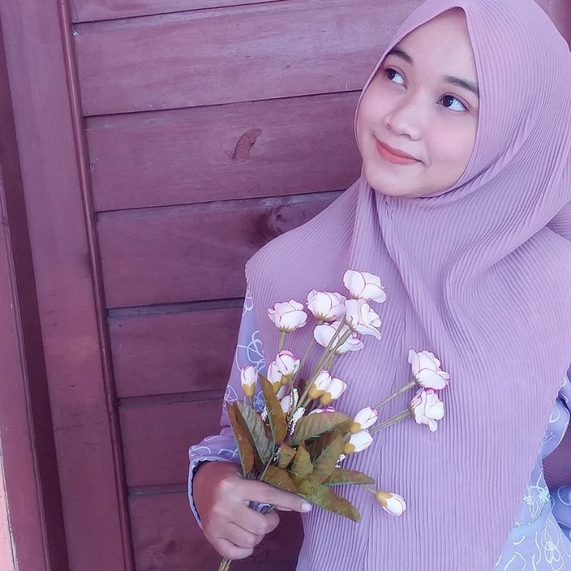 kerudung plisket instan - kerudung wanita - kerudung plisket instan murah