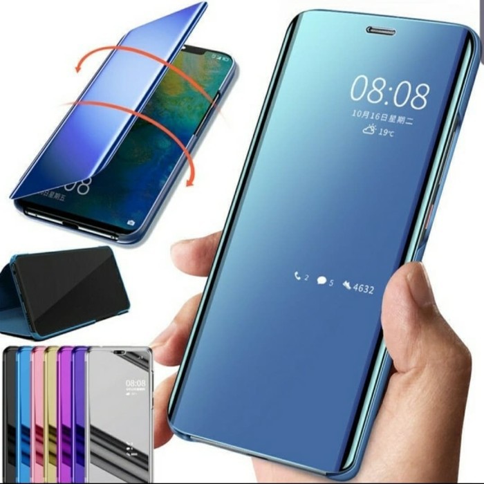 OPPO RENO 6 RENO 5F RENO 5 RENO 4 RENO 4F RENO 4 PRO CASE FLIP CLEAR VIEW STANDING HARDCASE MIRROR