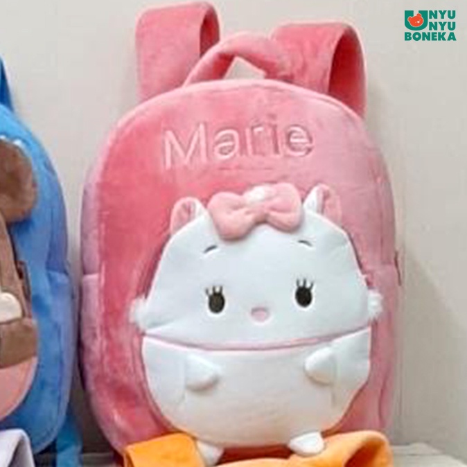 tas ransel anak disney ufufy mickey marie cat kucing tikus animal