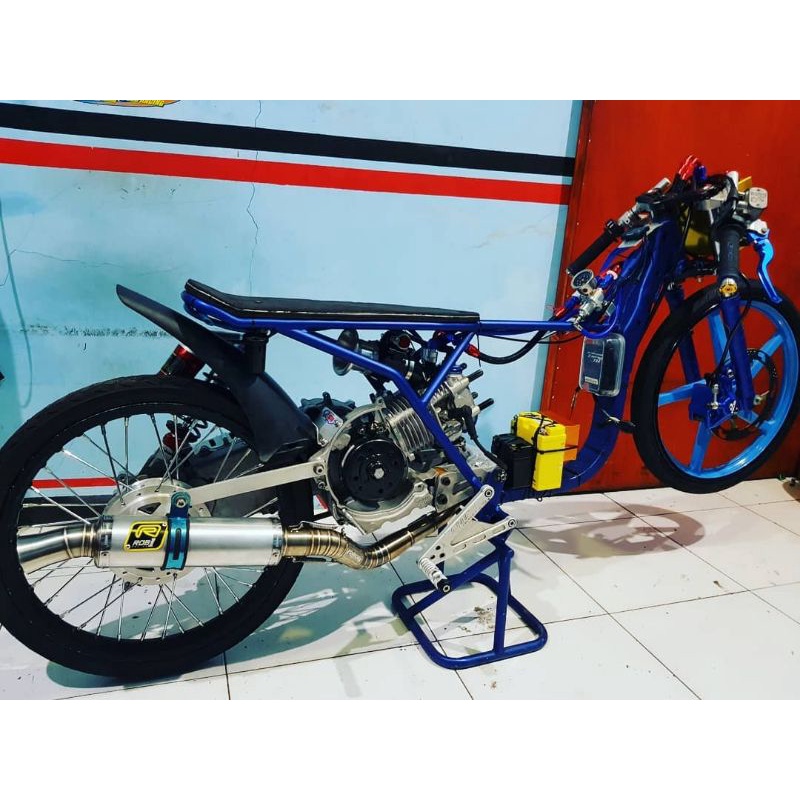 KNALPOT MATIC MIO 200CC ASR RACING BANDUNG ROB1