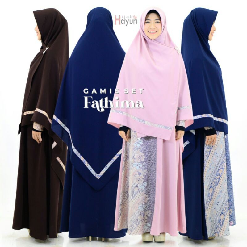 Jual Murah Gamis Set Fathima Hijab Hayuri || Gamis Batik OLJEOXSO6w6yV